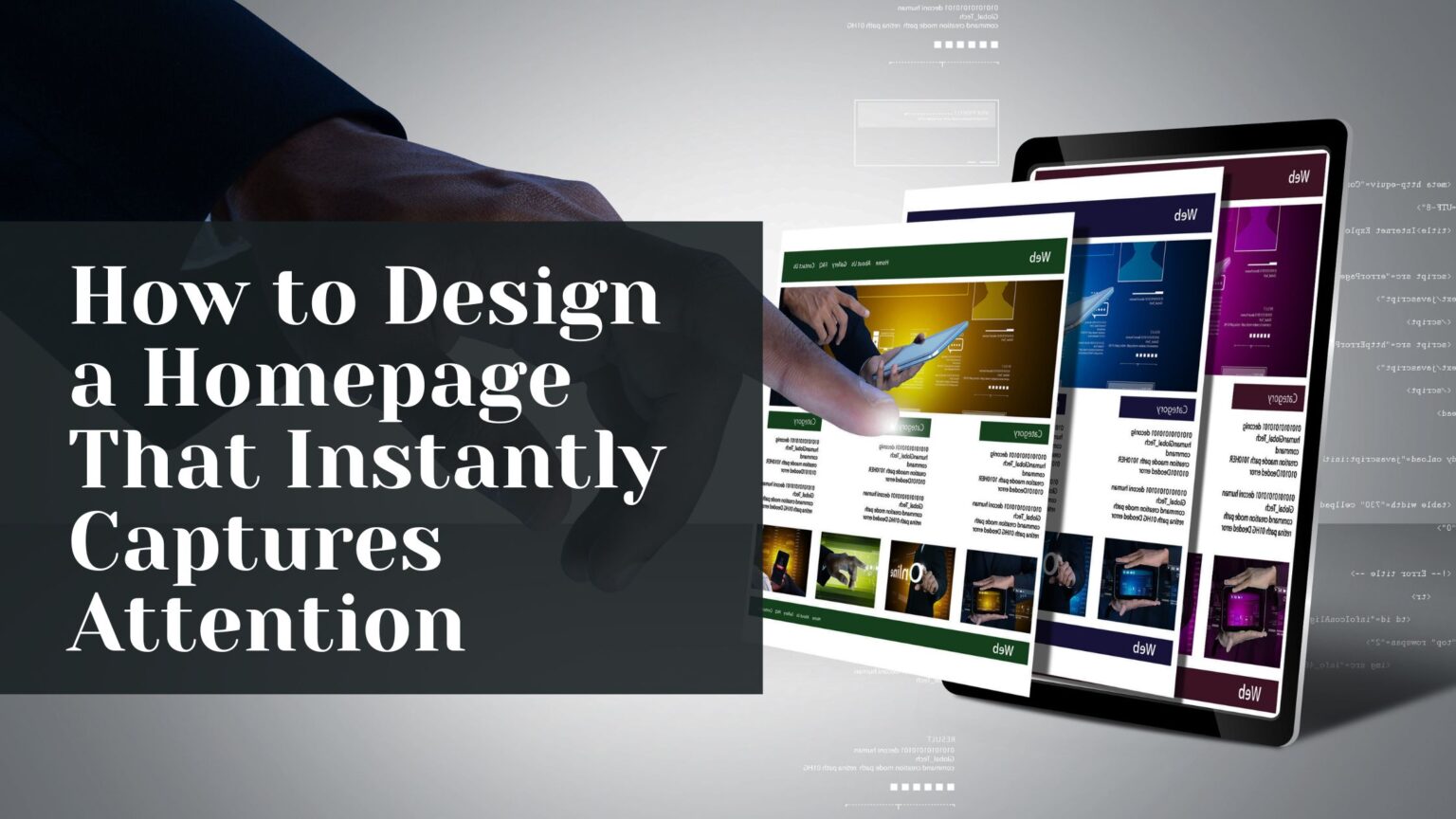 How to Design a Homepage That Instantly Captures Attention – Palmetto ...